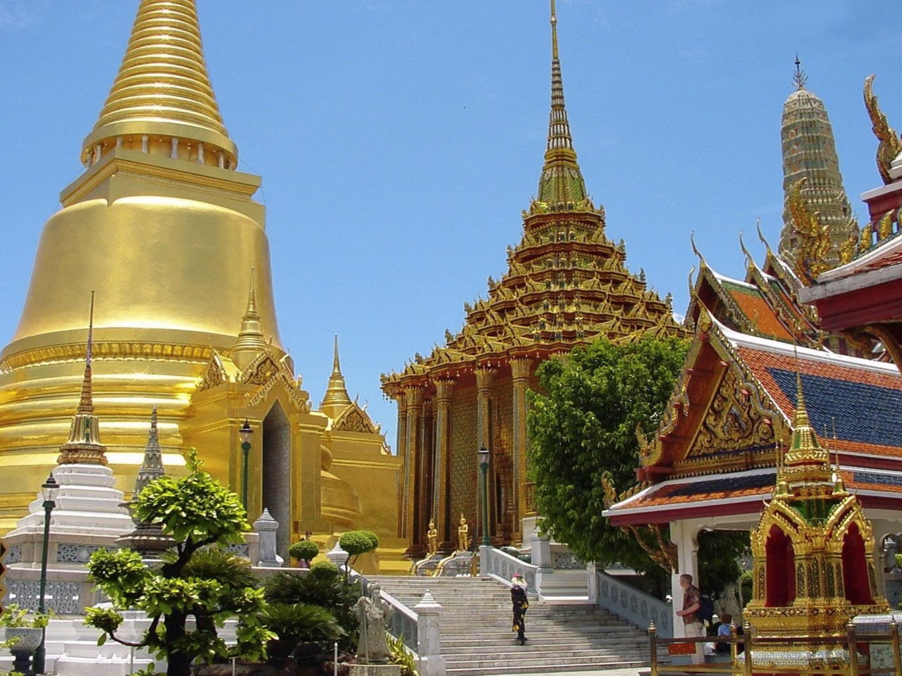 Wat Phra Kaeo Bangkok Thailand Grand Palace Original