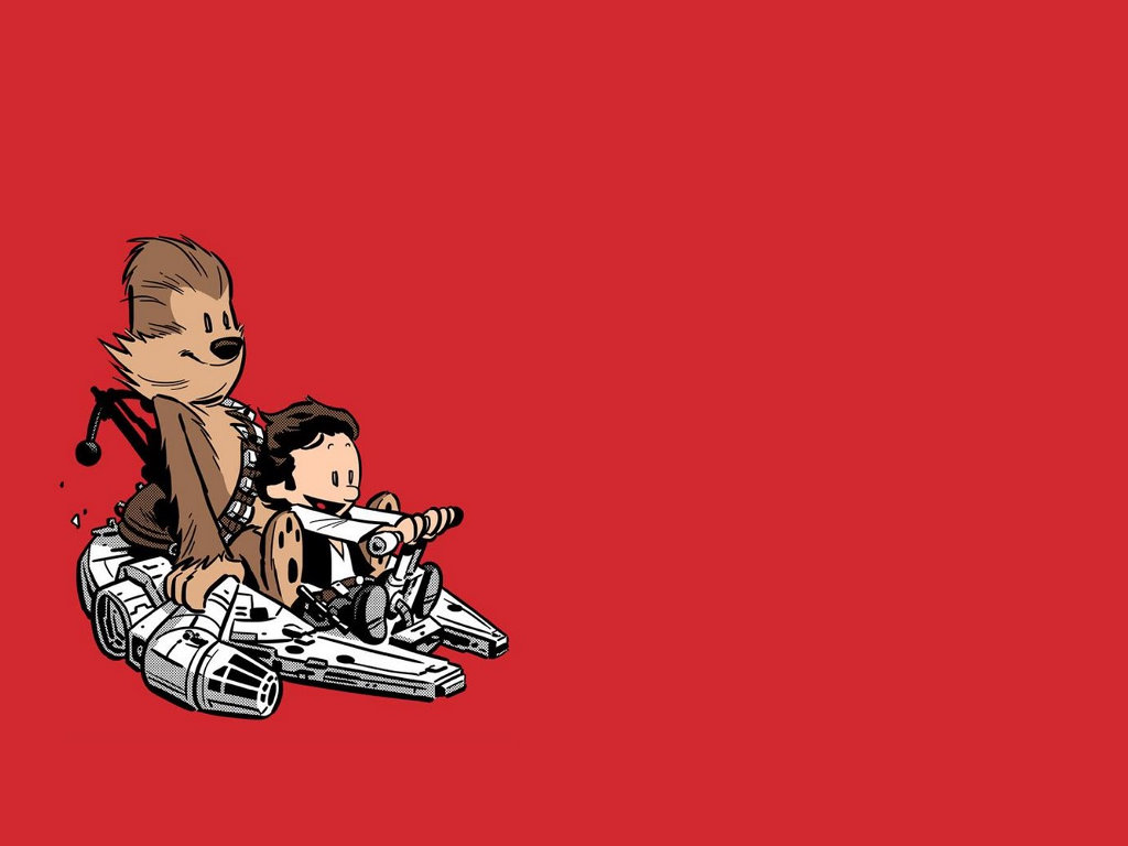 Calvin And Hobbes Star Wars Wallpaper