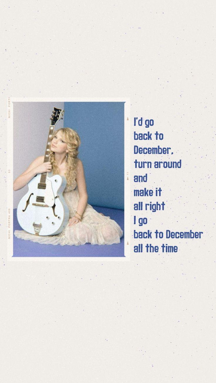 Taylor Swift Back To December Lyrics
