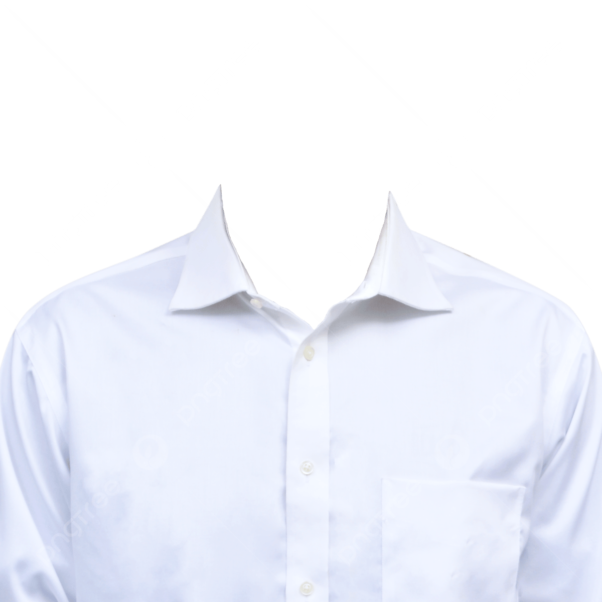 Men S White Dress Shirt For Formal Business Attire Png Wallpaper