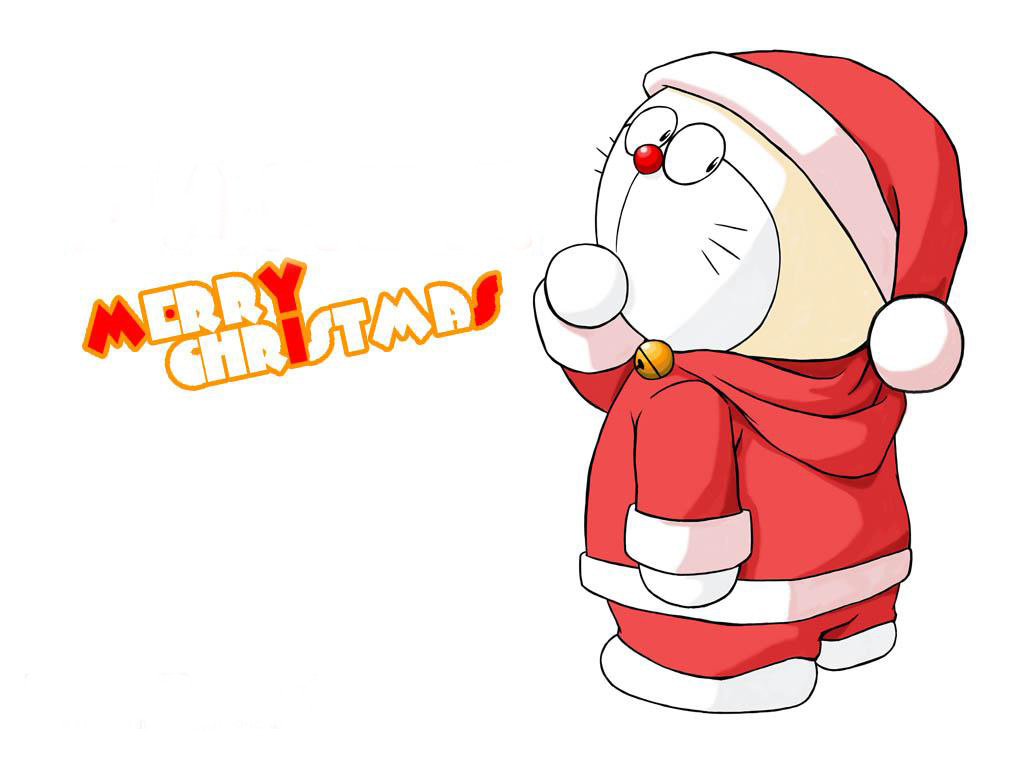 Holiday Wallpaper Doraemon Christmas