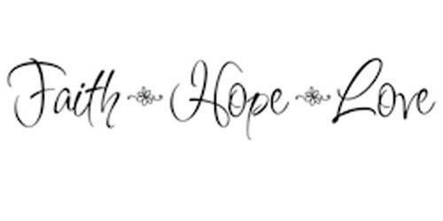 Faith Hope Love Hot Cute Wallpaper The Living Room Wall Stickers