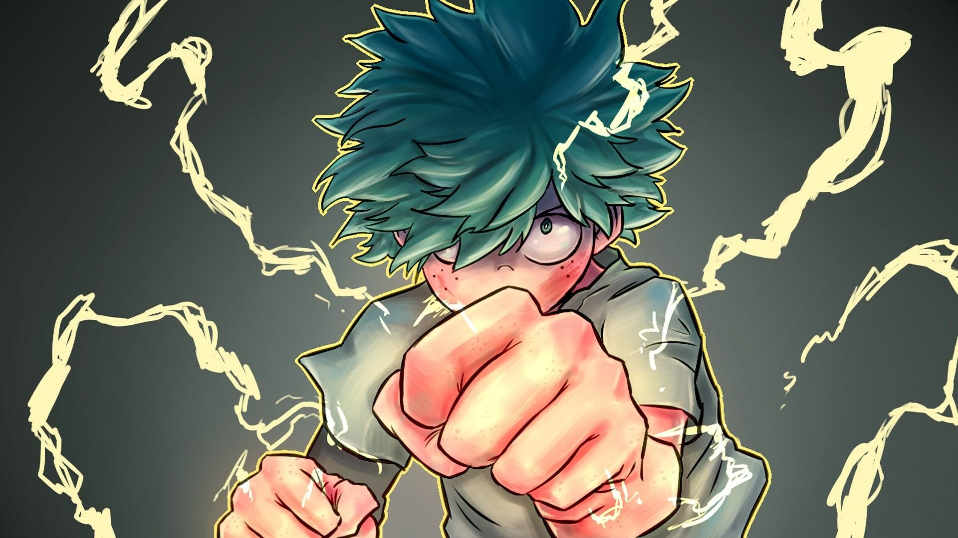 Midoriya, bnha, goku, my hero academia, HD phone wallpaper