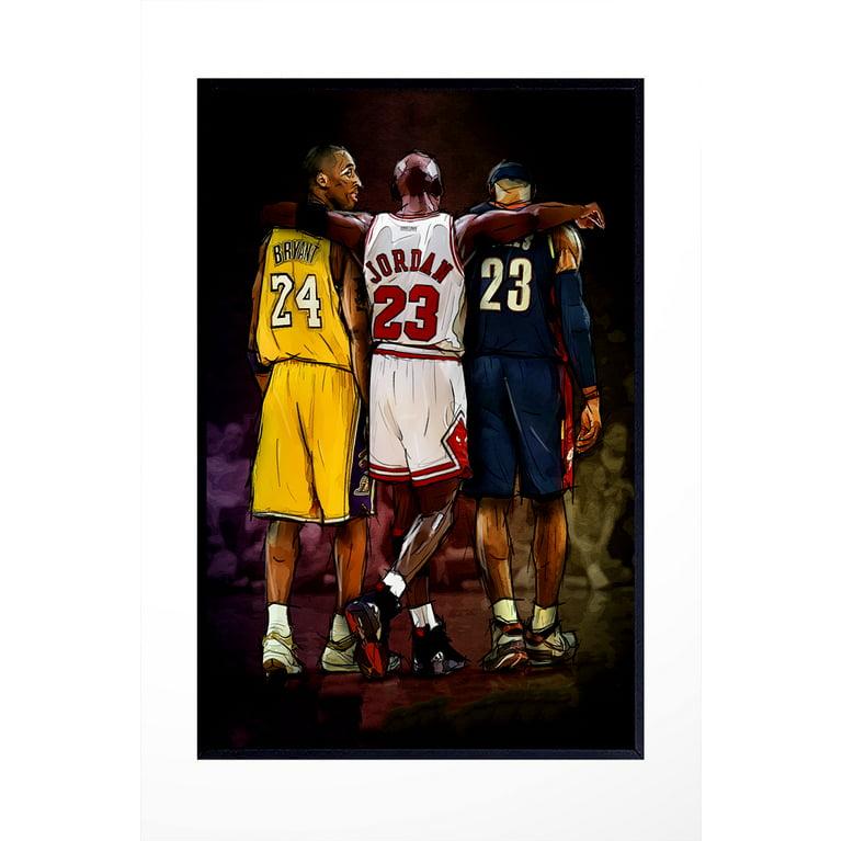 Collection Poster Kobe Bryant Michael Jordan Lebron James