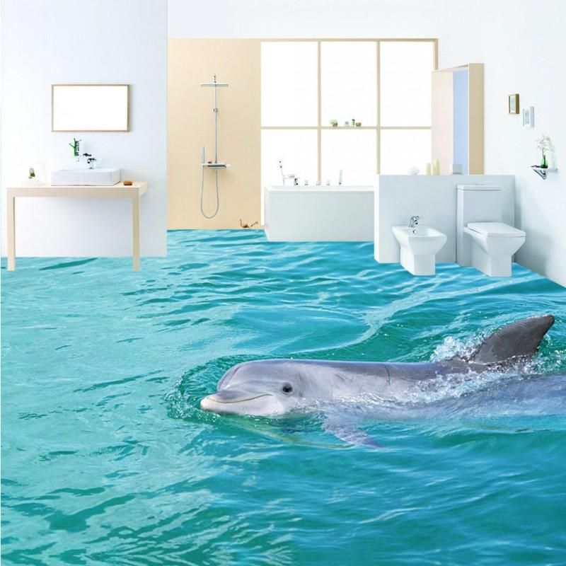 HD Tour Surface Dolphin 3d Floor Thickened Non Slip Bedroom Living