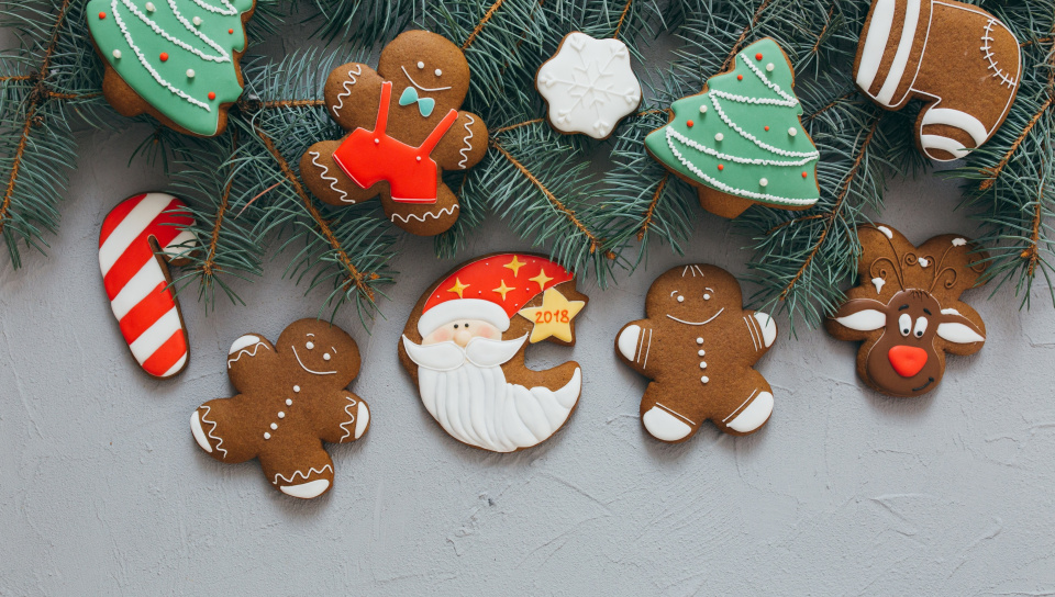 Wallpaper Christmas Cookies Holiday