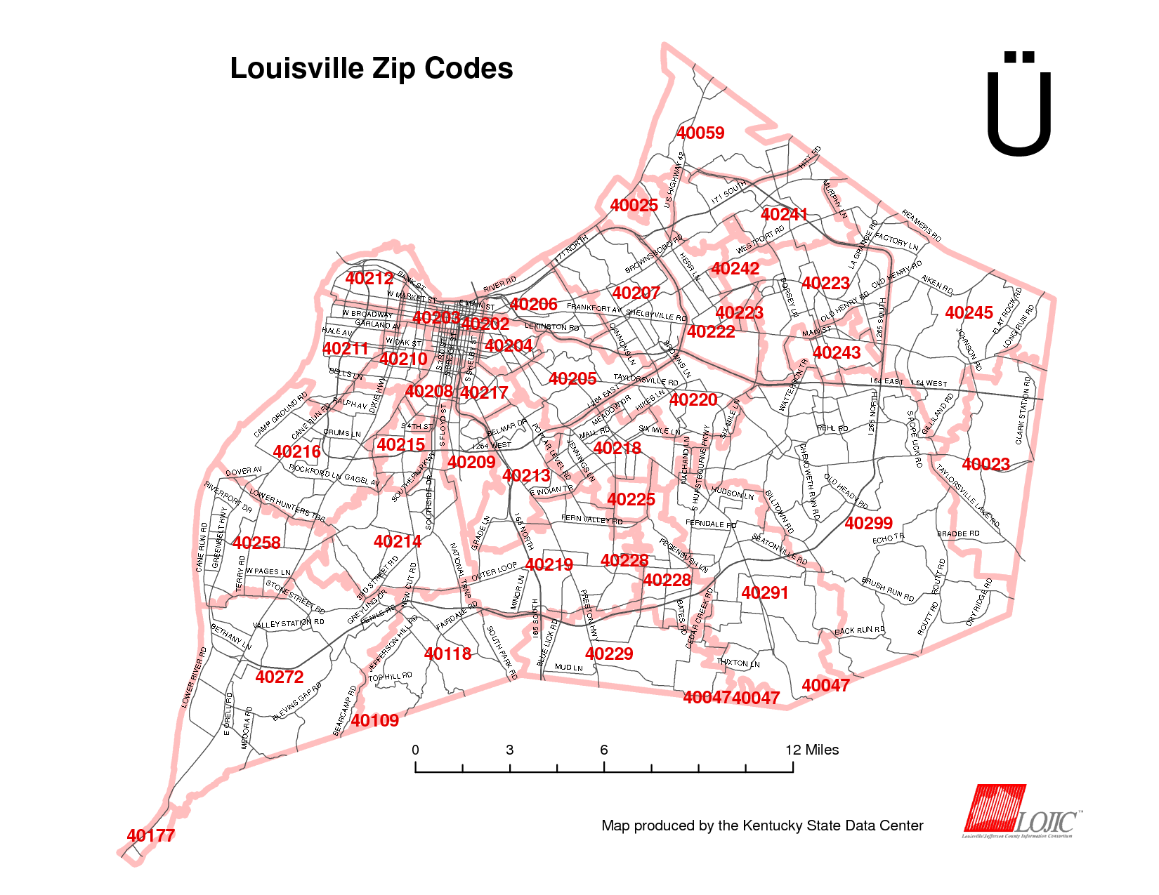 Louisville Ky Area Zip Code Map Literacy Ontario Central South