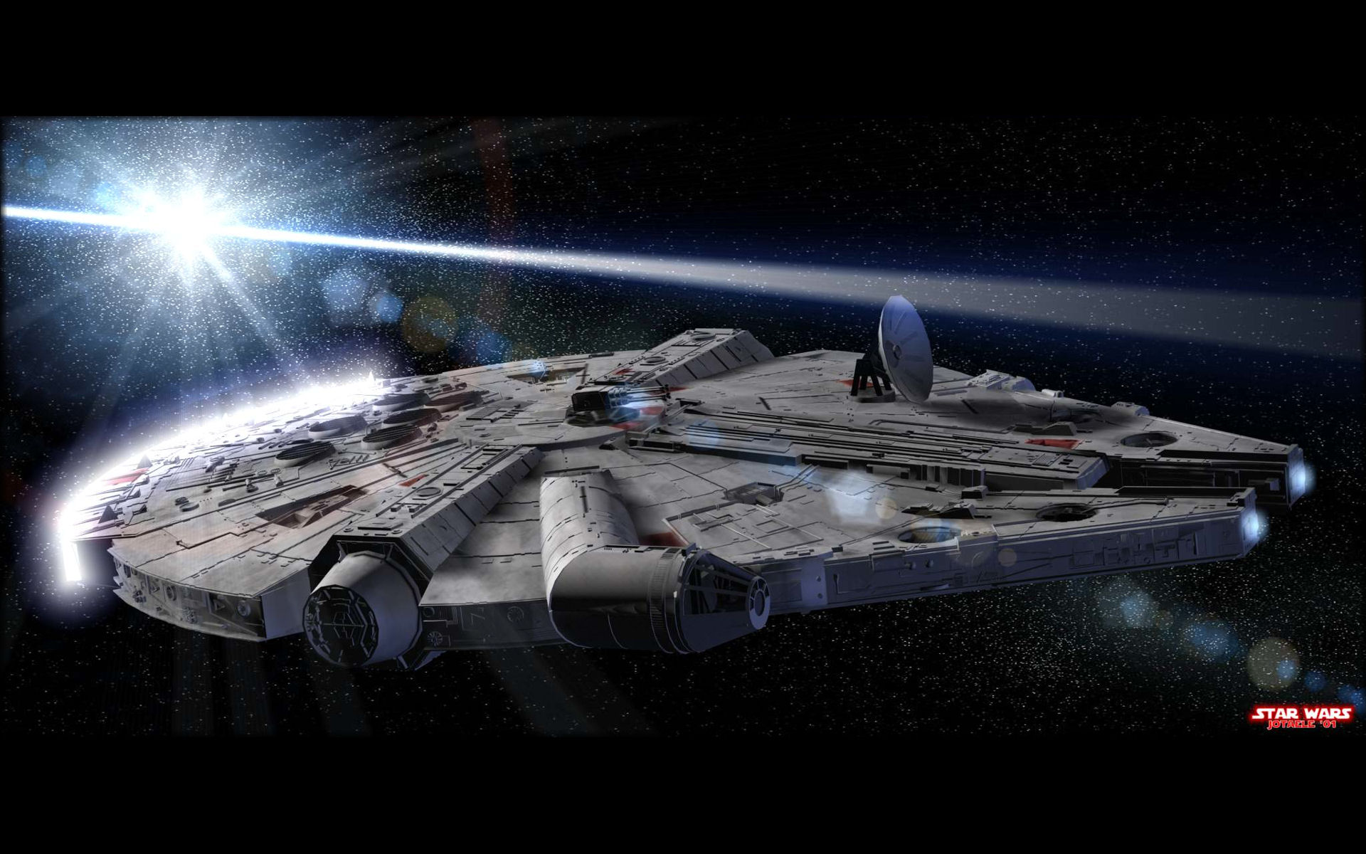 Millenium Falcon Background Sf Wallpaper
