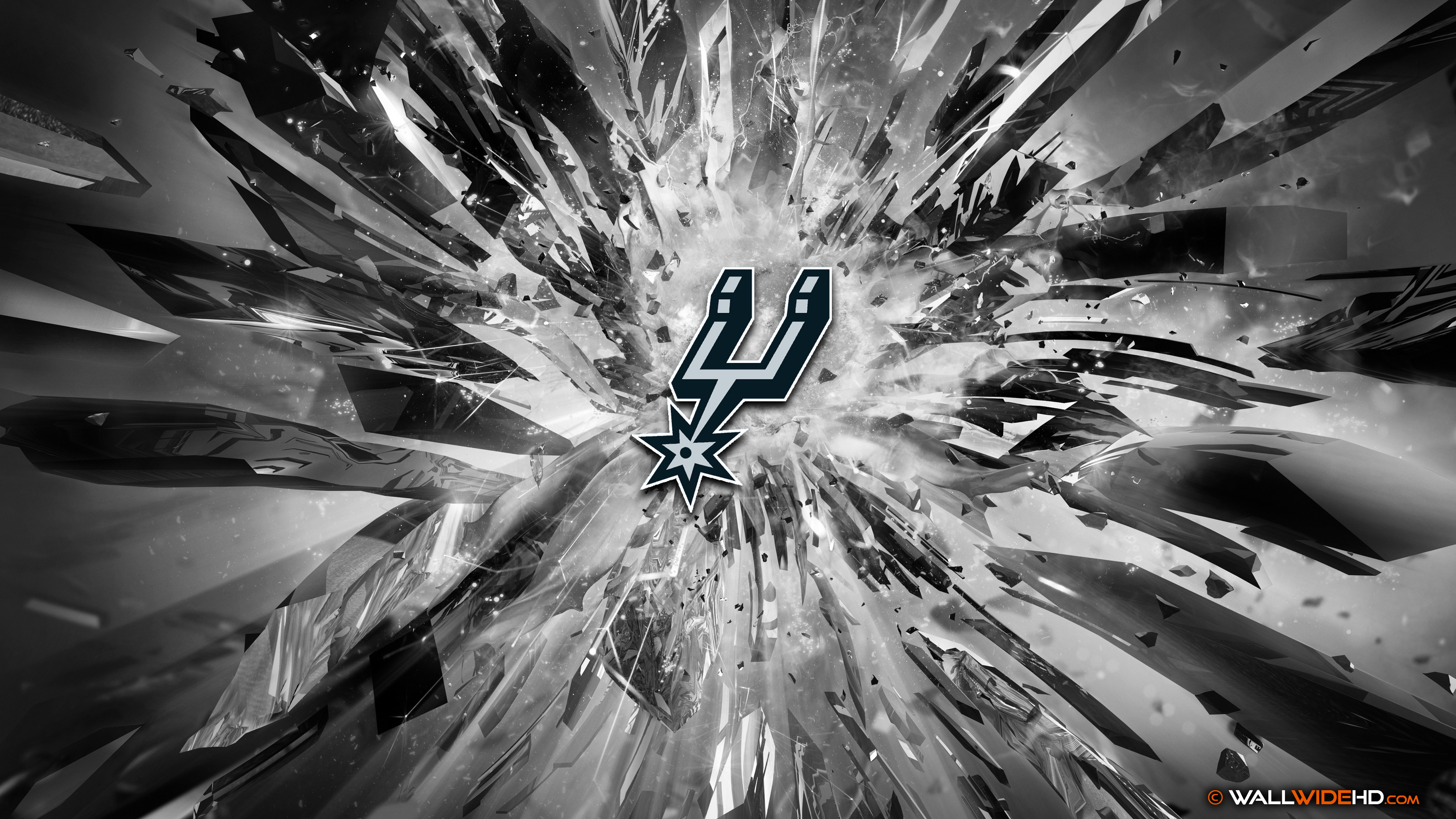 San Antonio Spurs Logo 4k Wallpaper