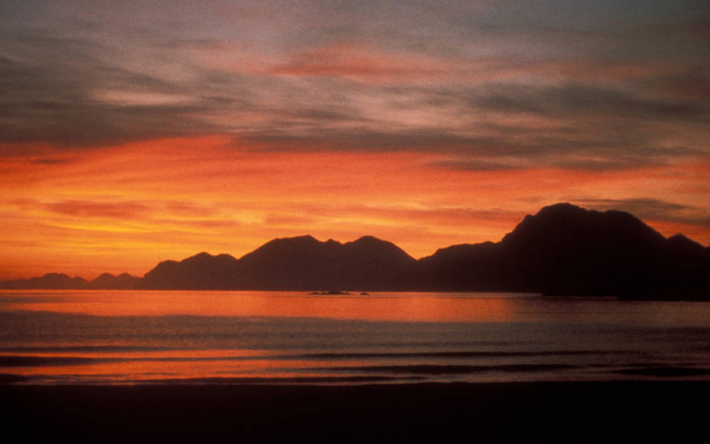 Sunrise From Kuluk Beach Desktop Wallpaper