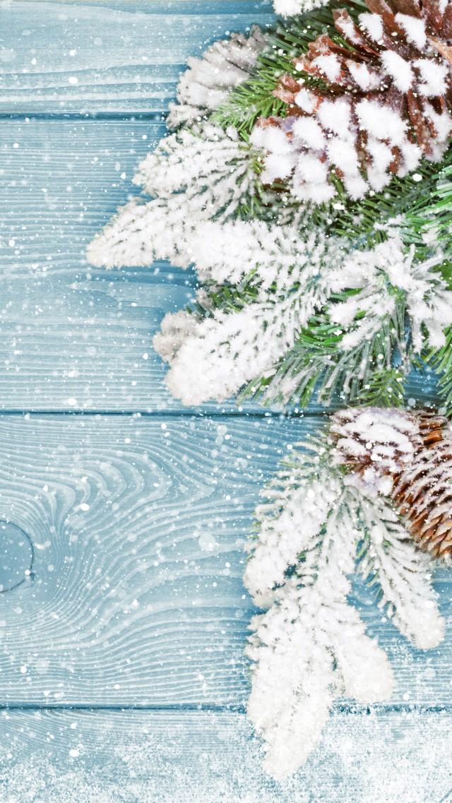 Wallpaper Christmas New Year Fir Tree Snow 5k Holidays