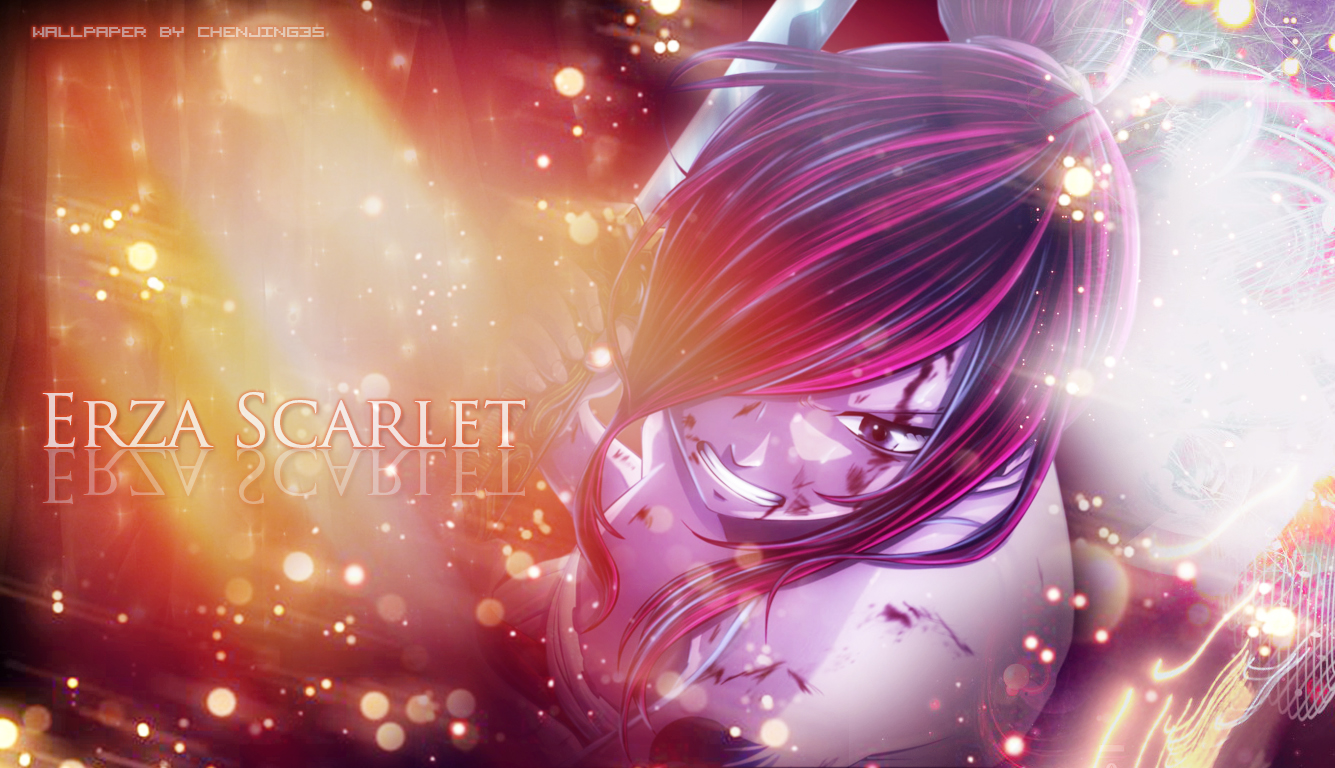 Erza Scarlet Wallpaper by ChenJing35