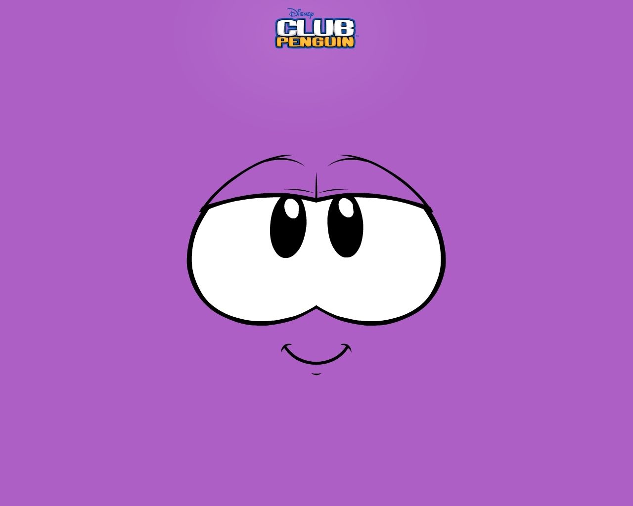 New Club Penguin Wallpaper Purple Puffle Face