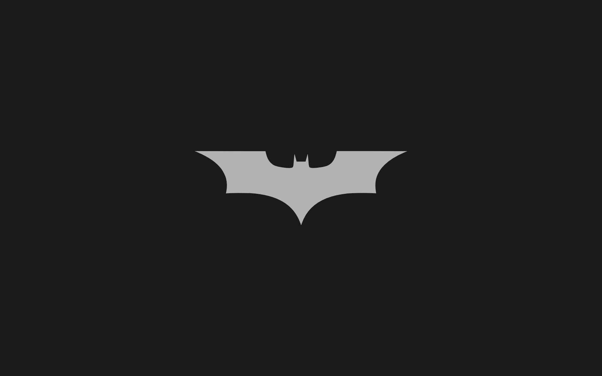 Minimalistic Batman Logo Wallpaper Cartoon