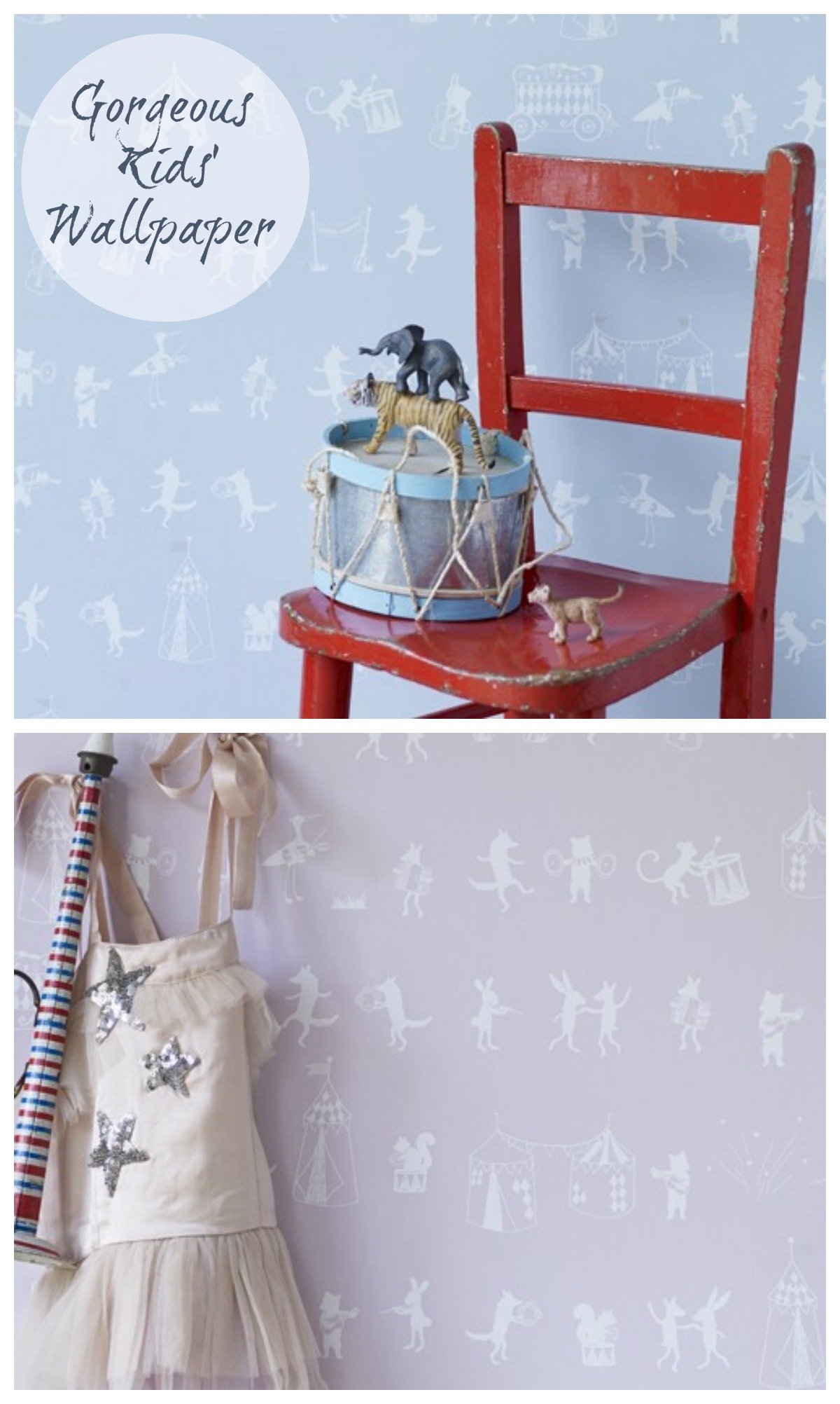 Stylish Kids Wallpaper from Hibou Home   Love Chic Living