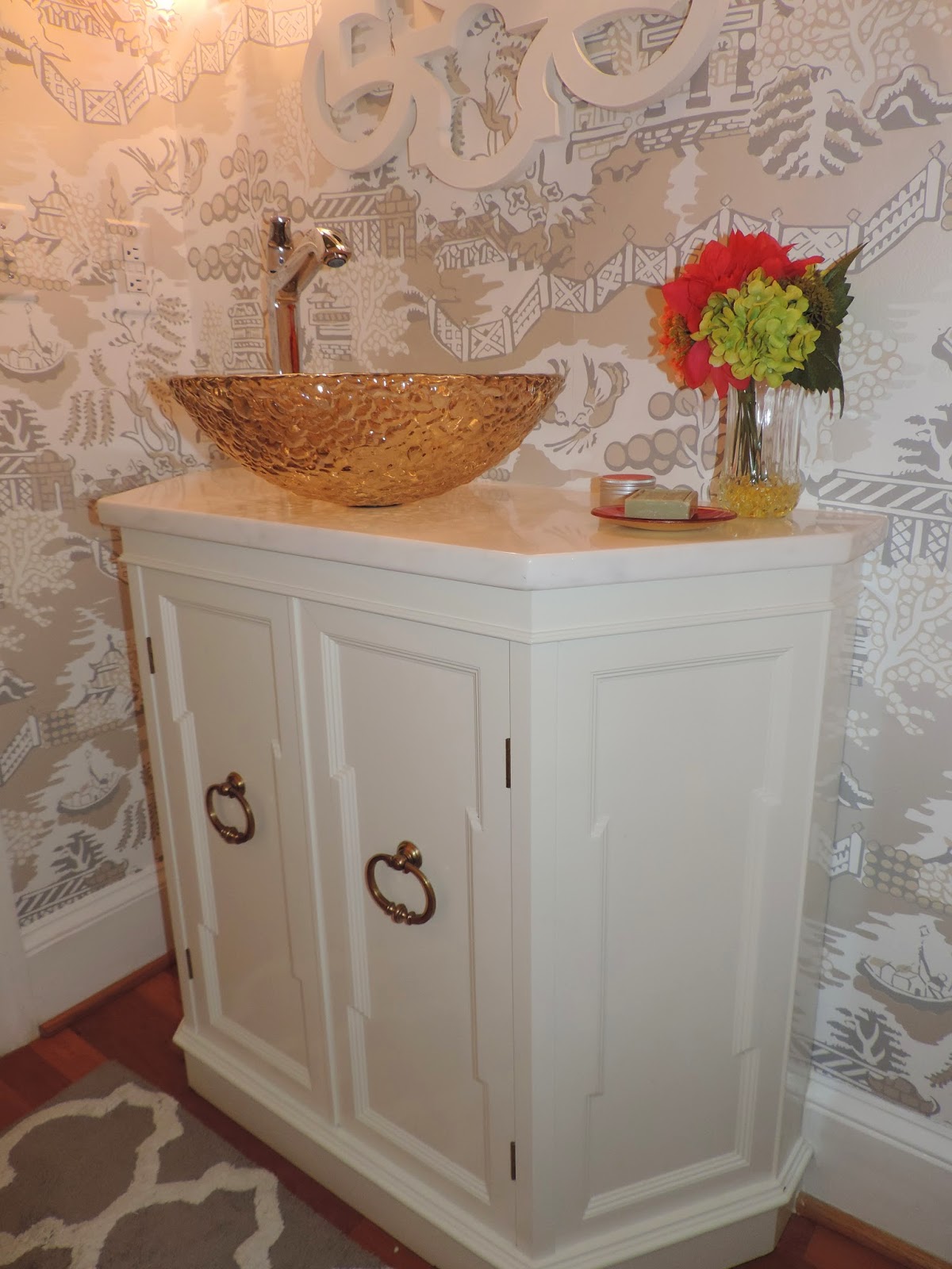 Birds Of A Feather Perfect Powder Room