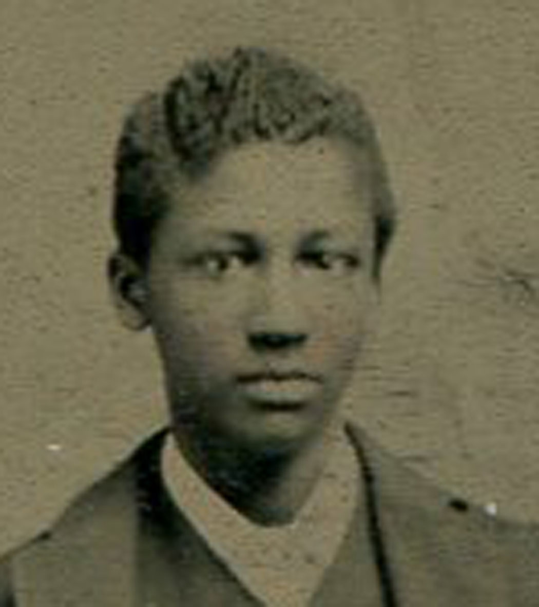 African American Very Handsome Young Man Tinted Tintype Painted