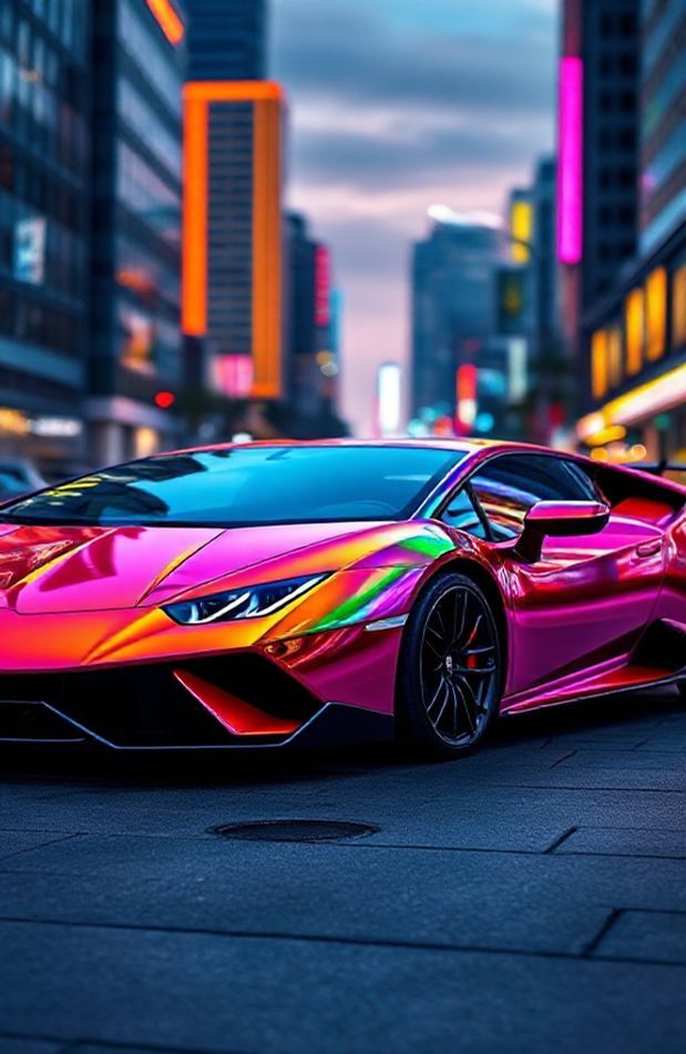 Rainbow Lamborghini Wallpaper