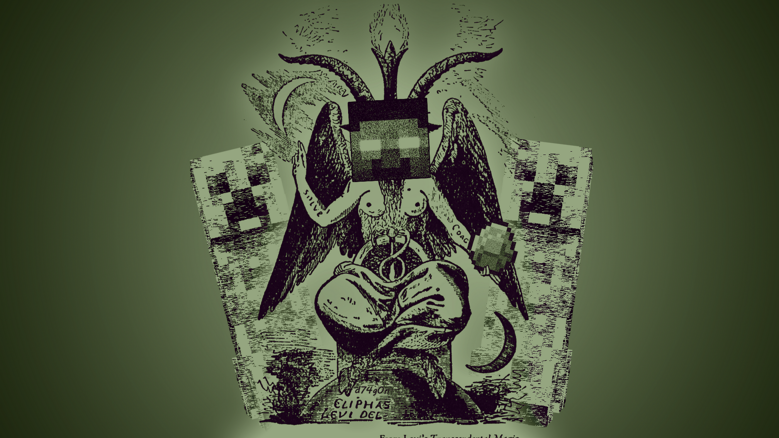 Minecraft Wallpaper HD Herobrine The Satan 1080p