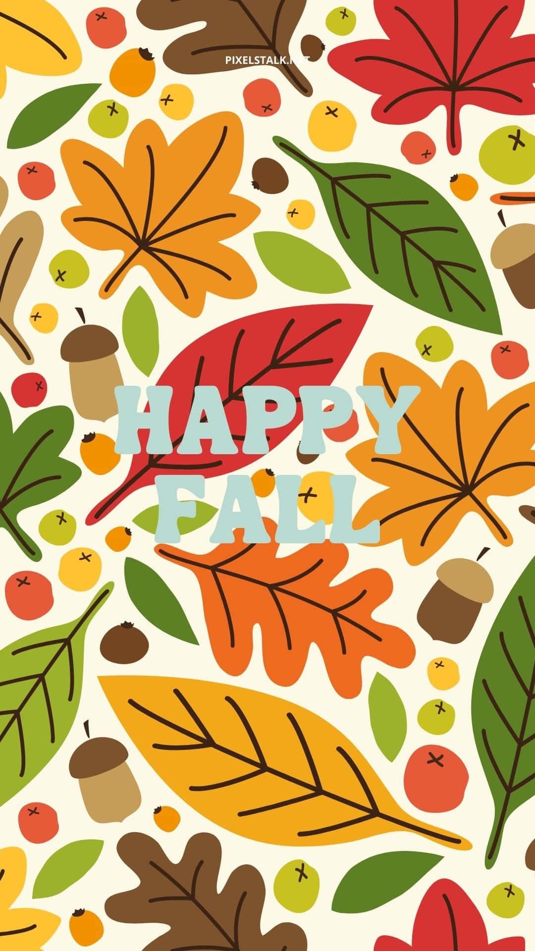 Cute Fall Pattern Wallpaper