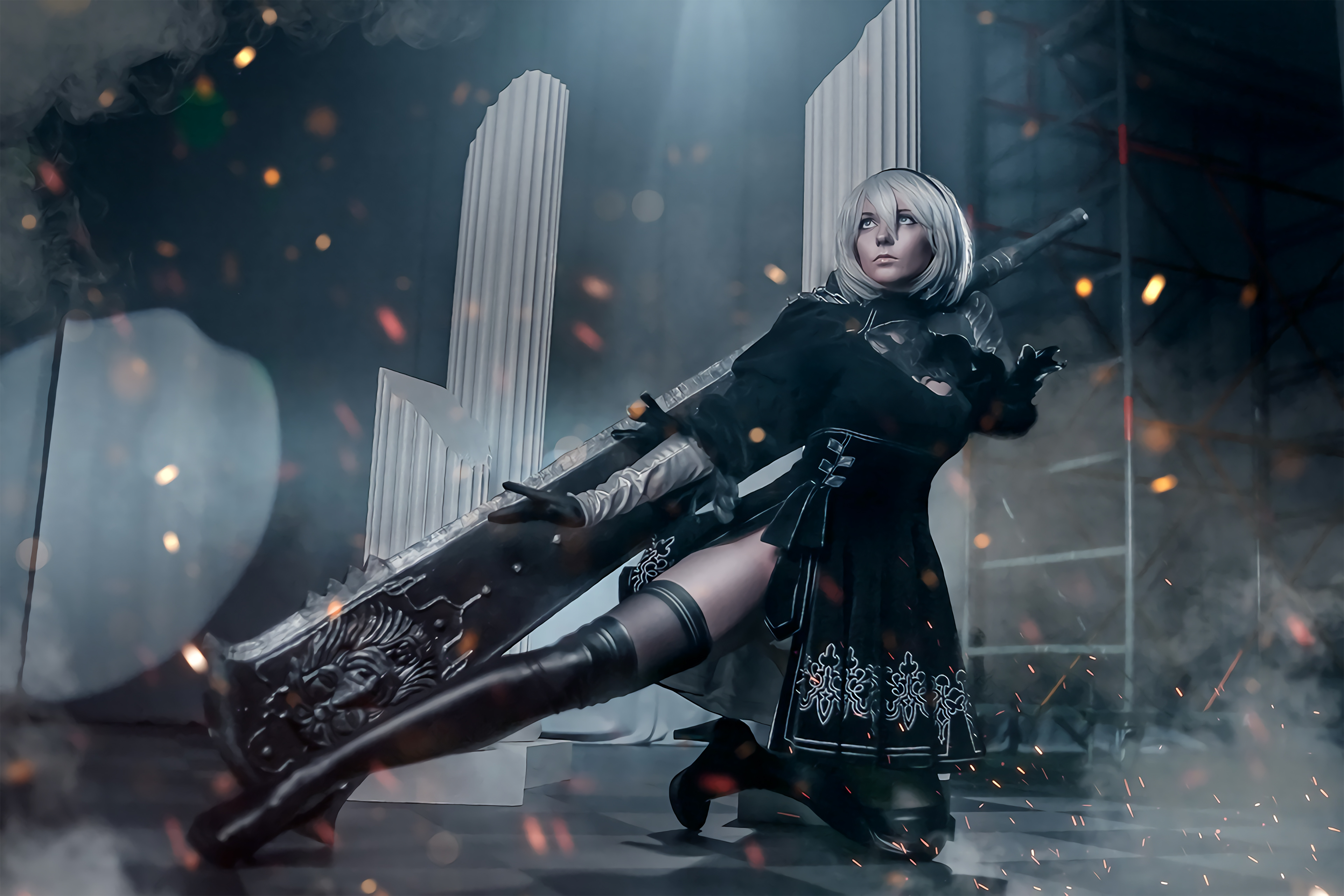 Nier Automata 2b Cosplaygirl 4k Wallpaper Hd Games Image