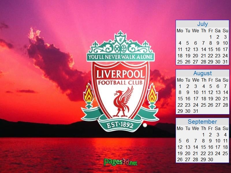  2015 of the Liverpool FC Football Club Desktop Wallpapers Calendars