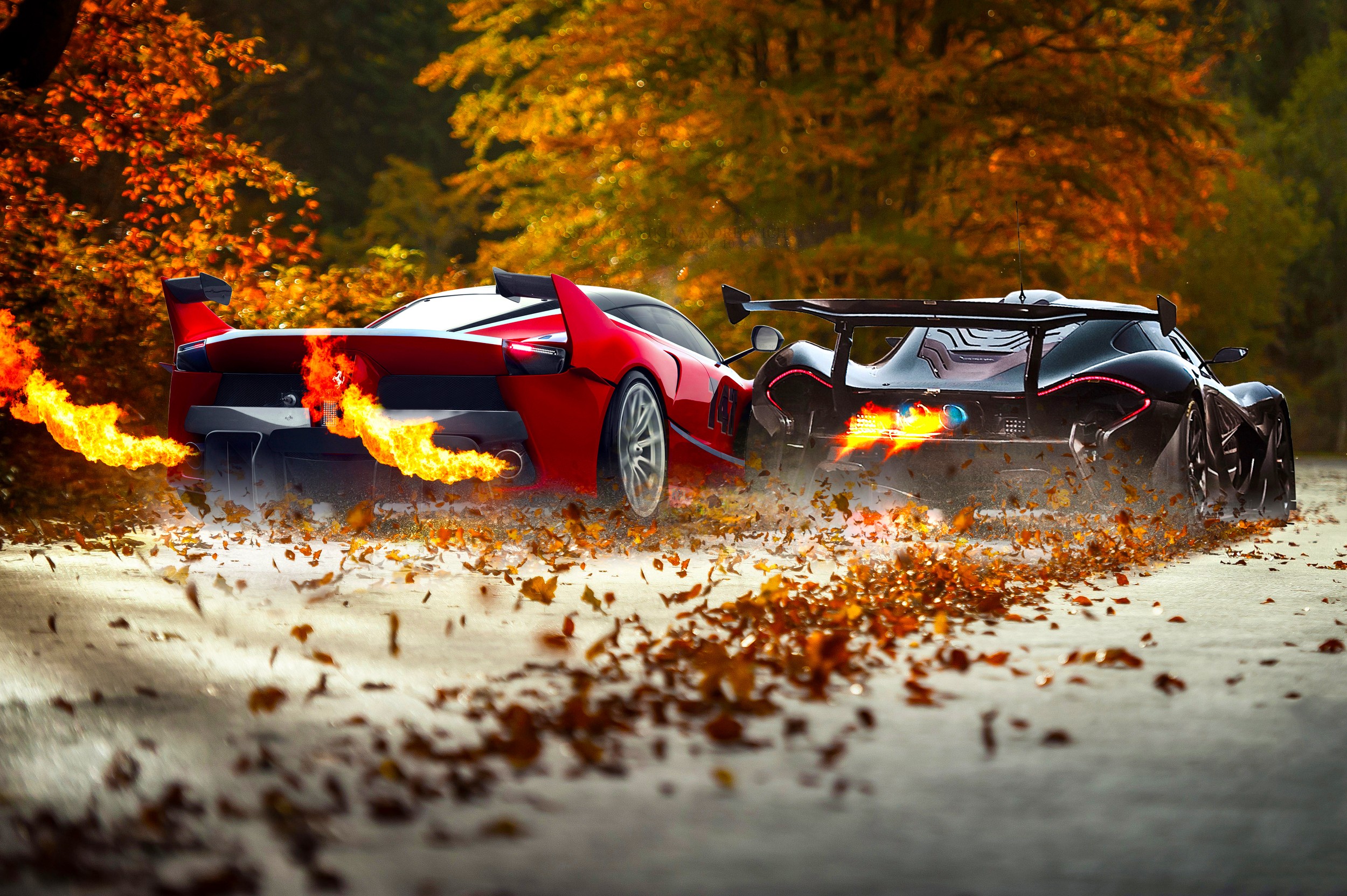 Supercars Car Vehicle Mclaren P1 Ferrari Fxx K Wallpaper HD