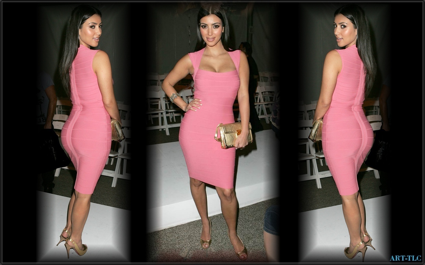 Kim Kardashian Pink HD Wallpaper