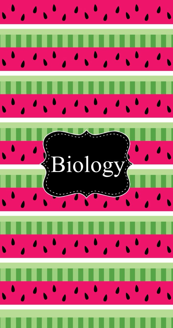 Biology Binder Cover Covers Monogram Wallpaper