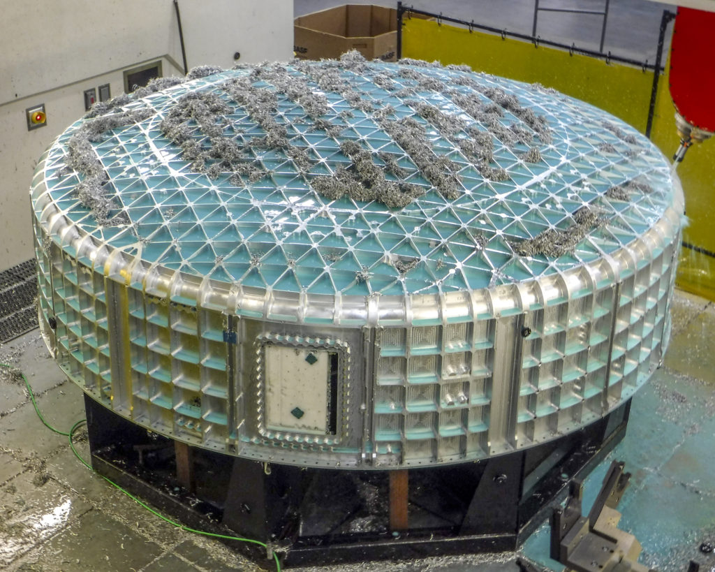 One Of The Lower Domes For Boeing S Cst Starliner Spacecraft Is