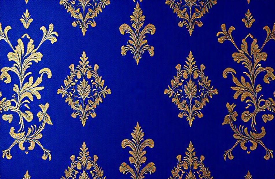 Royal Blue And Gold Wallpaper