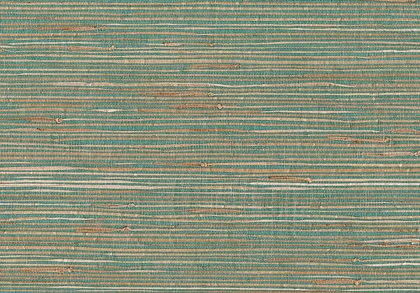 Aqua Blue Sand Grasscloth Wallpaper