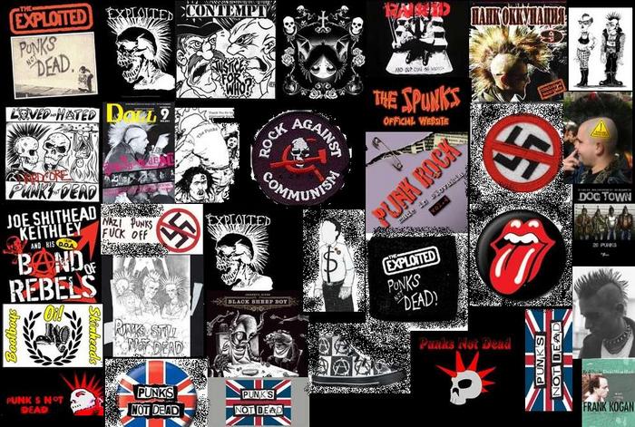 Punk Symbols1 Ramones Punks Not Dead Collage3