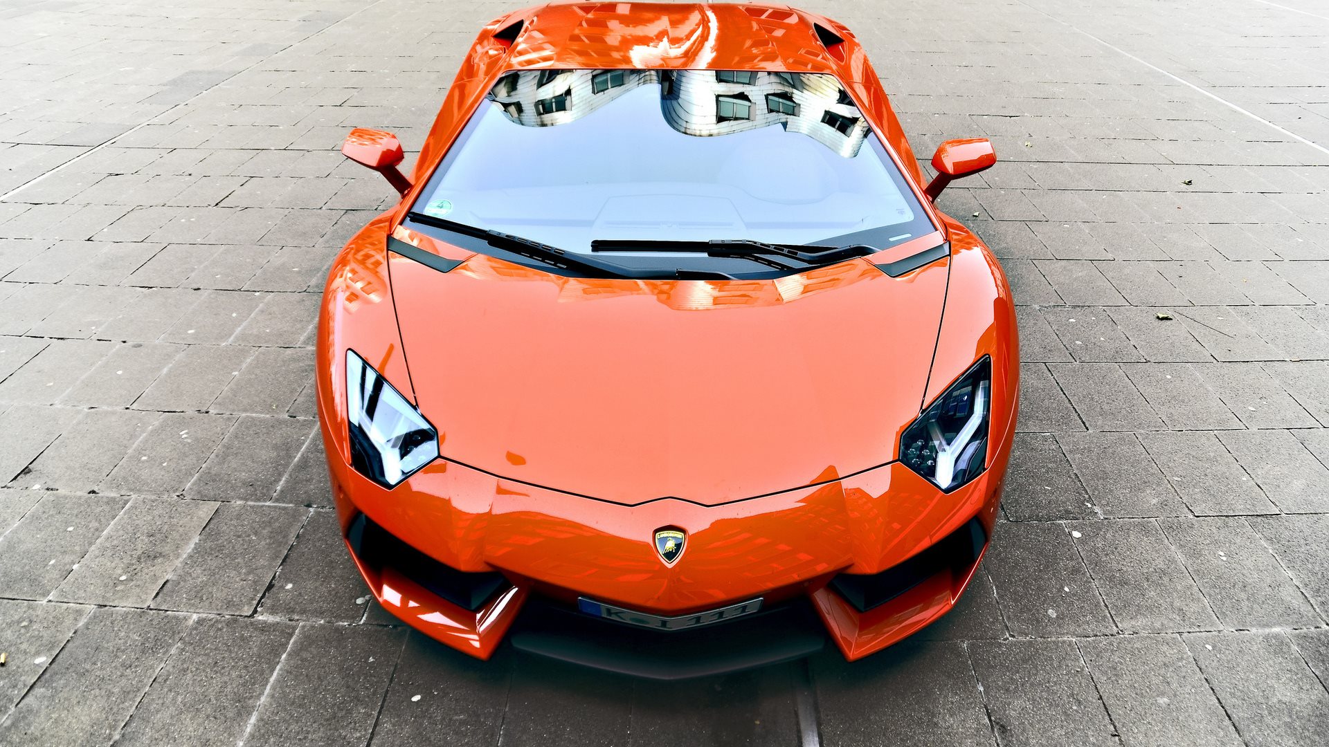 Lamborghini Orange Car Wallpaper