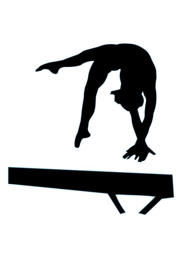 Gymnastics clipart boy on balance beam gymnastic clipart   Clipartix
