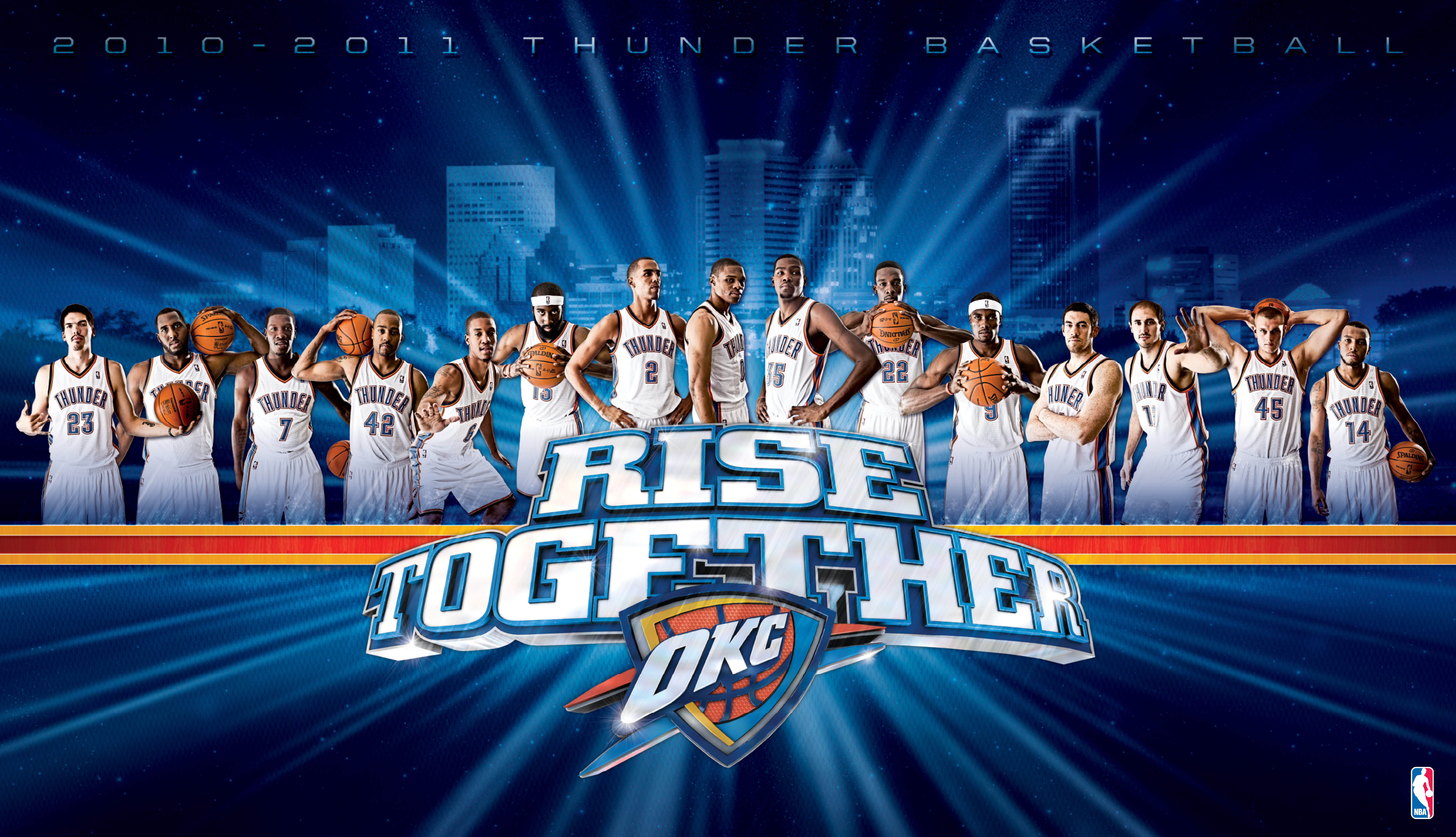 Oklahoma City Thunder Team Poster
