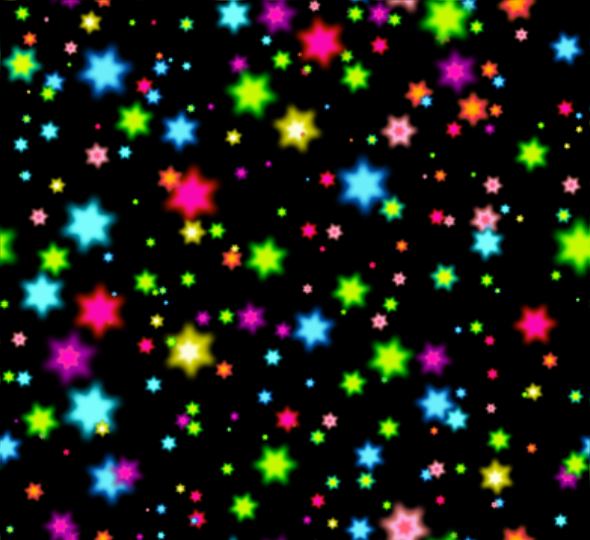 Neon stars multicolored stars large seamless repeating background fill