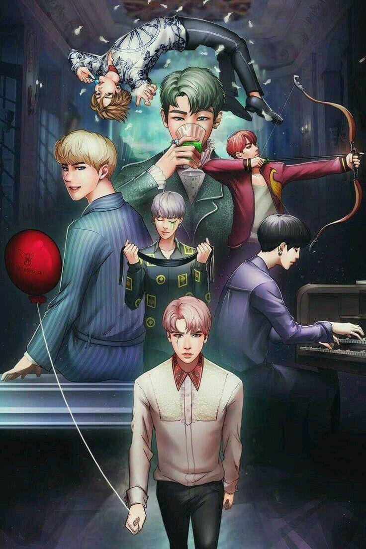 Bts Anime Wallpaper