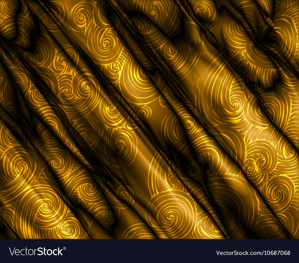 Golden silky swirly luxury background Royalty Free Vector
