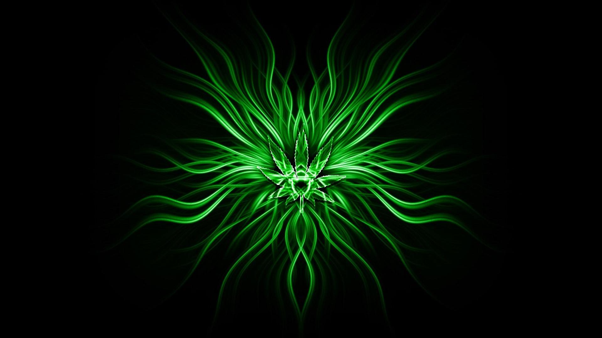 Abstract Weed Wallpaper Background