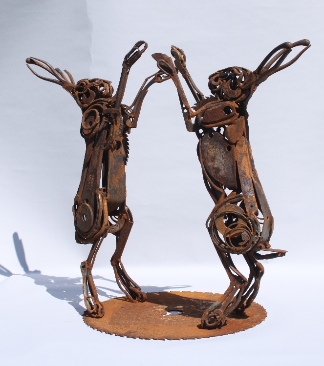 Boxing Hares Harriet Mead