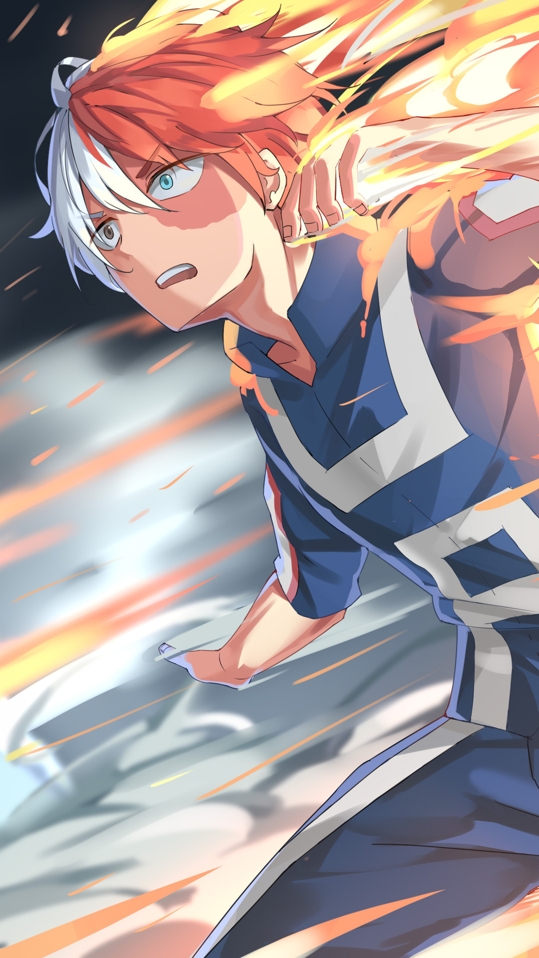Shouto Todoroki My Hero Academia 4k iPhone 6s Plus Pixel Wallpaper