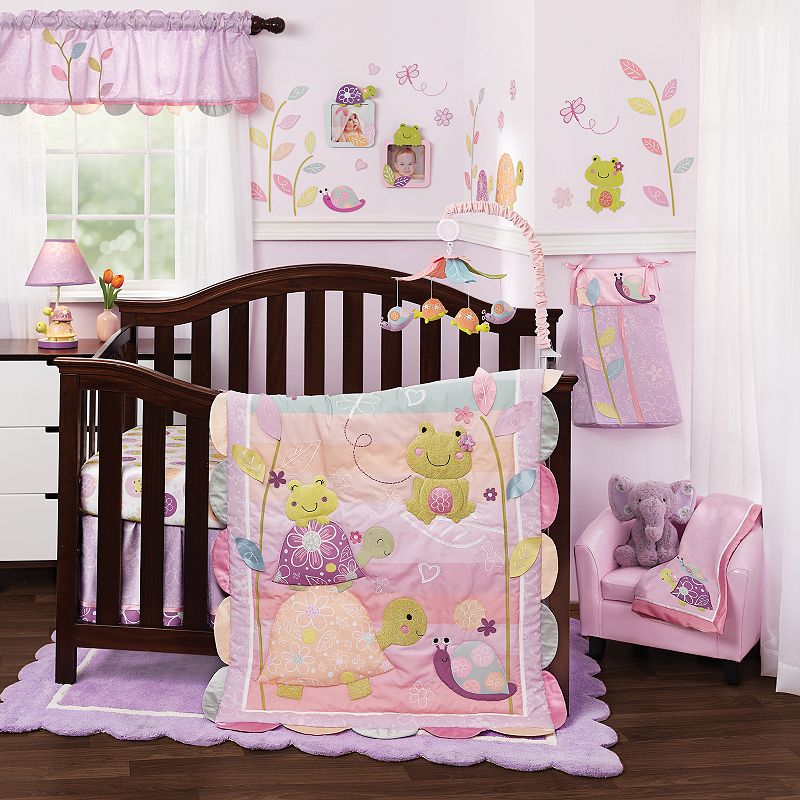 Lambs And Ivy Puddles Pc Crib Bedding Set