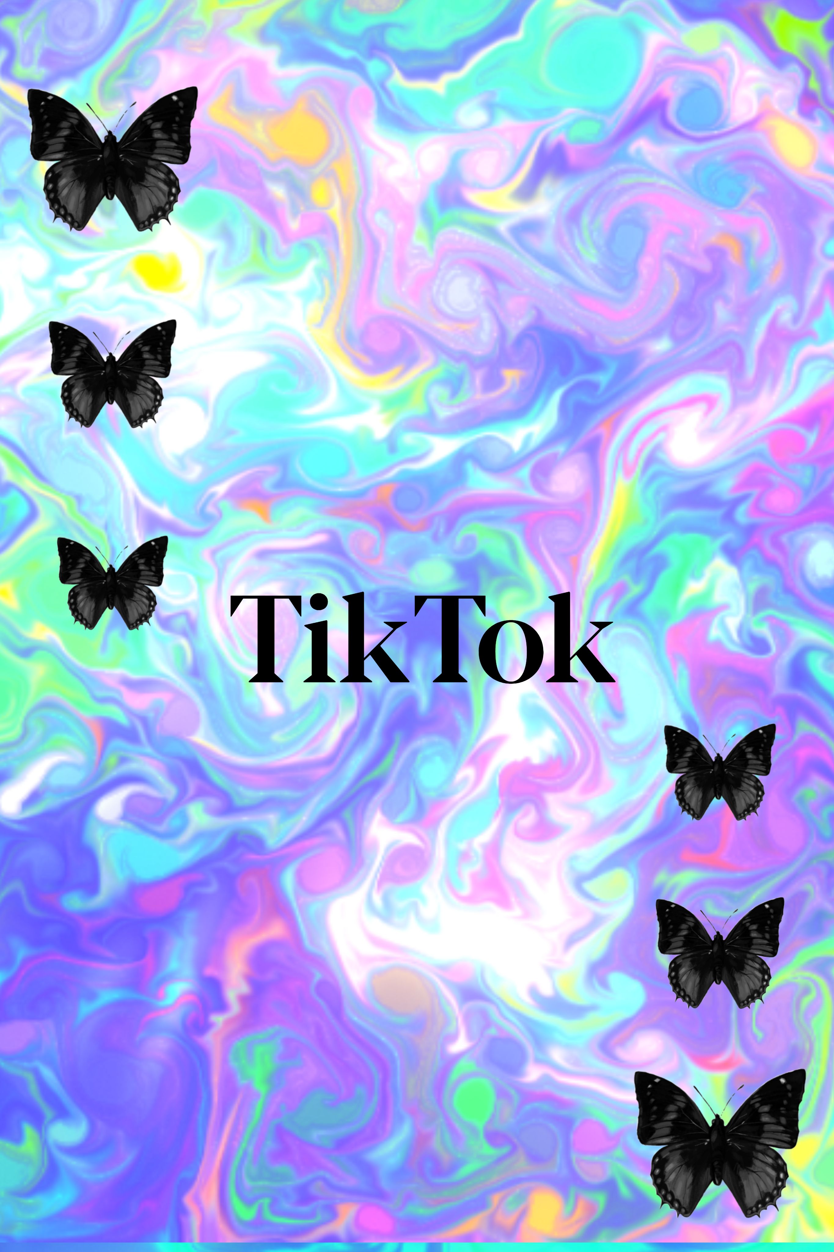 Butterfly And Tiktok Aesthetic Wallpaper Fluid