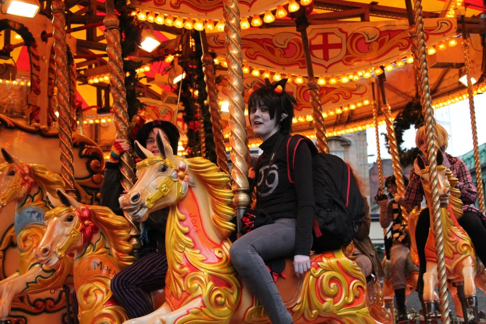 Karkat does the Merry go round by Bekumura 960x640