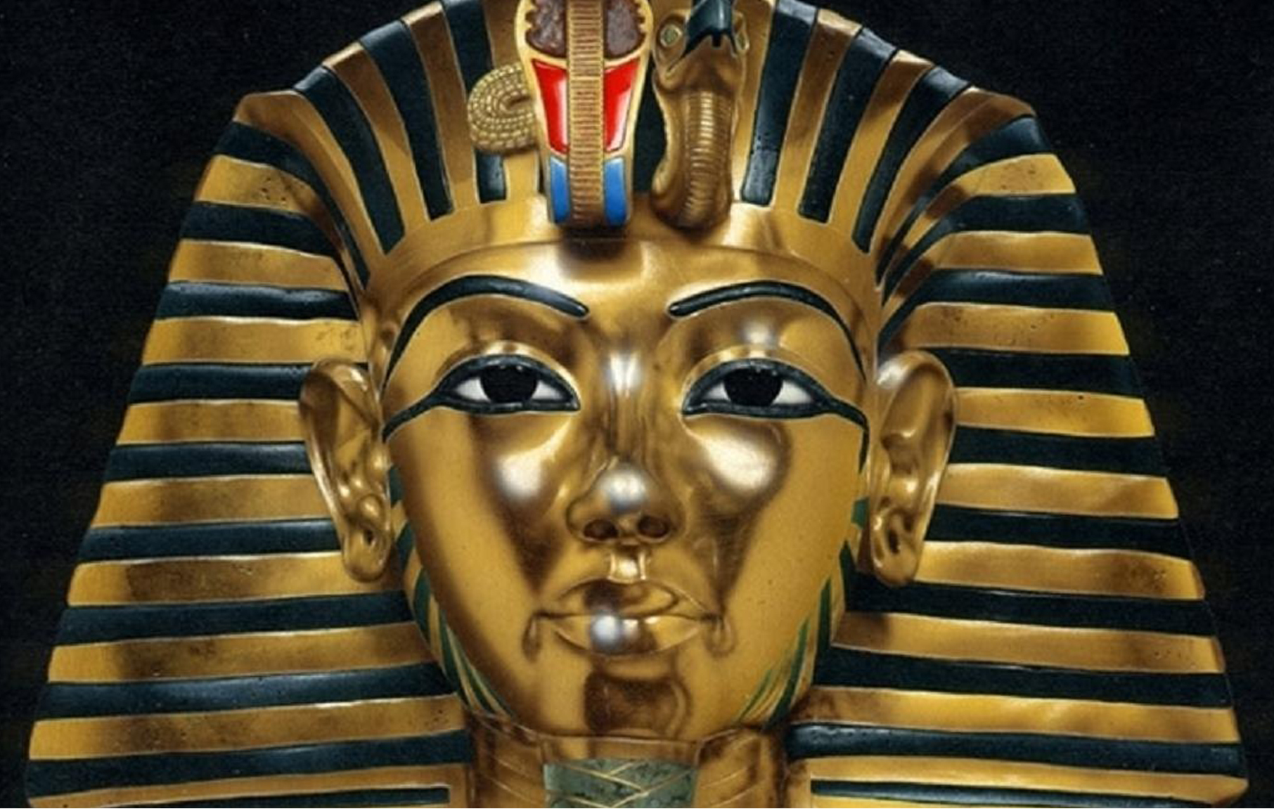 The gold mask of Tutankhamun