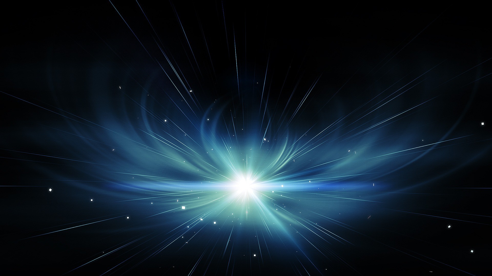 Blue Trail Explosion In Deep Space HD Image Abstract 3d
