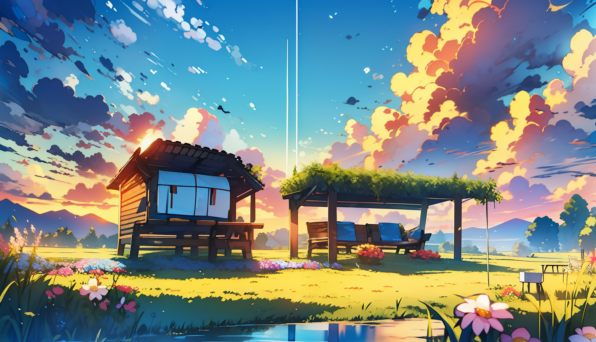 Premium Photo  Anime scenery wallpapers for your desktop laptop and  mobile phones anime scenery wallpapers for your desktop phone or tablet anime  scenery wallpaper anime scenery wallpaper