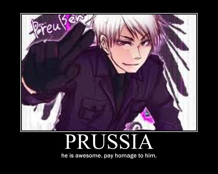 Hetalia Prussia Motivational By Gothicangelofthedead