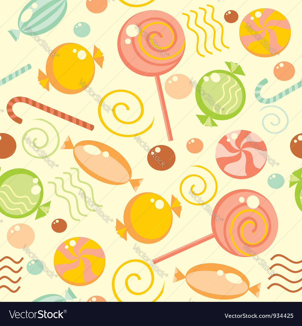 Seamless Candy Background Royalty Free Vector Image